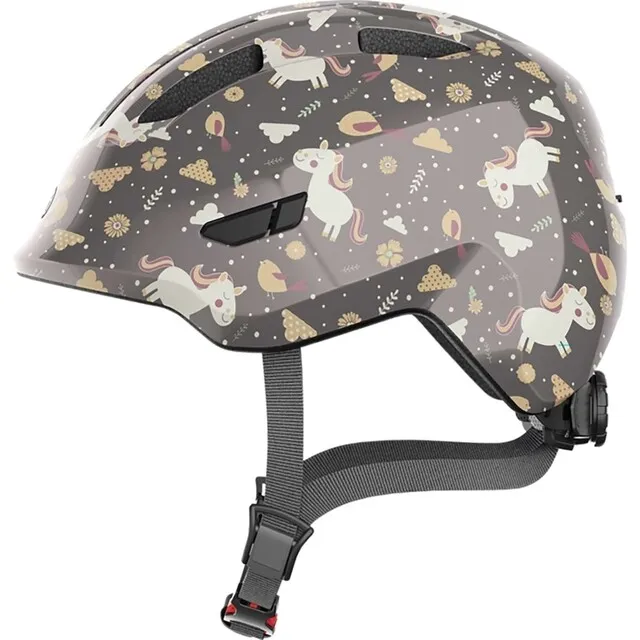 ABUS FIETSHELM SMILEY 3.0 GREY HORSE   MAAT M