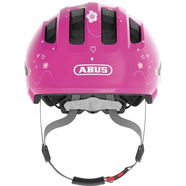 ABUS FIETSHELM SMILEY 3.0 PINK BUTTERFLY  MAAT S