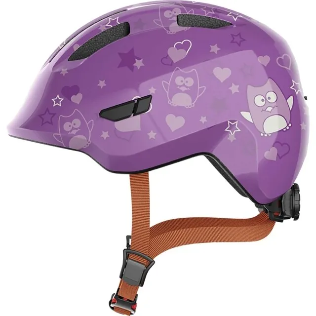 ABUS FIETSHELM SMILEY 3.0 PURPLE STAR  MAAT M