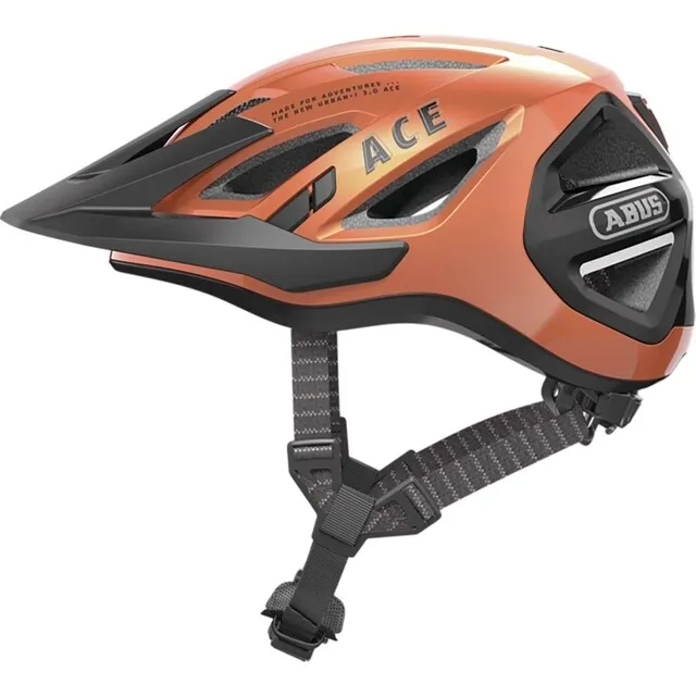 ABUS FIETSHELM URBANI 3.0 ACE GOLDFISH ORANGE  MAAT M