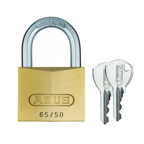 Abus messing hangslot 65/50 met twee sleutels