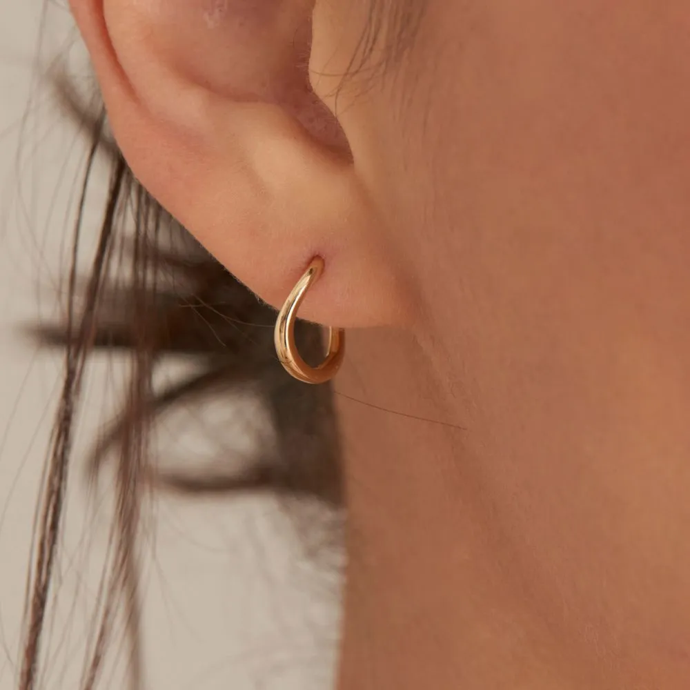 Ania Haie Magma Wave 14 Carat Golden Earrings