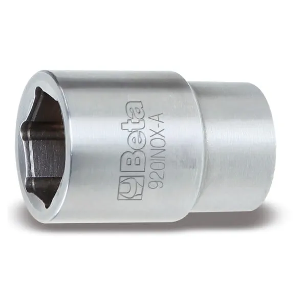 BETA 920INOXA 22 ZESKANT DOPSLEUTELS | 1/2″ AANDRIJFVIERKANT | VERVAARDIGD UIT ROESTVAST STAAL – 009203022 00920302