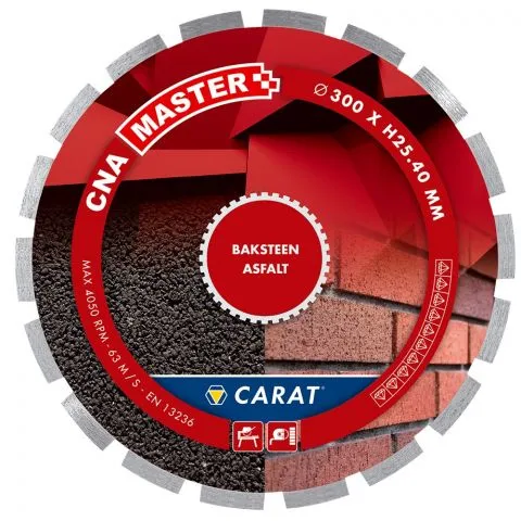 CARAT DIAMANTZAAG  350X25,40MM  ASFALT/BAKSTEEN  MASTER
