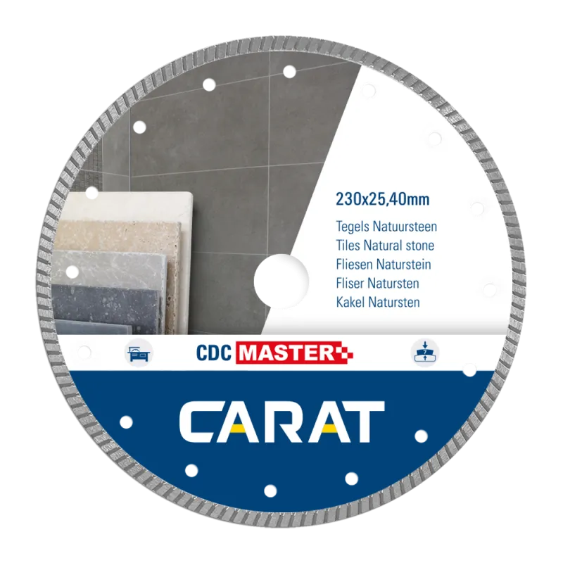 CARAT DIAMANTZAAG TEGELS/NATUURSTEEN Ø200X25,40MM  CDC MASTER