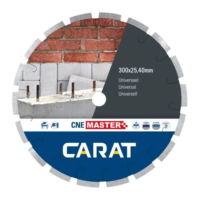 CARAT DIAMANTZAAG UNIVERSEEL 450x25,40MM, CNE MASTER