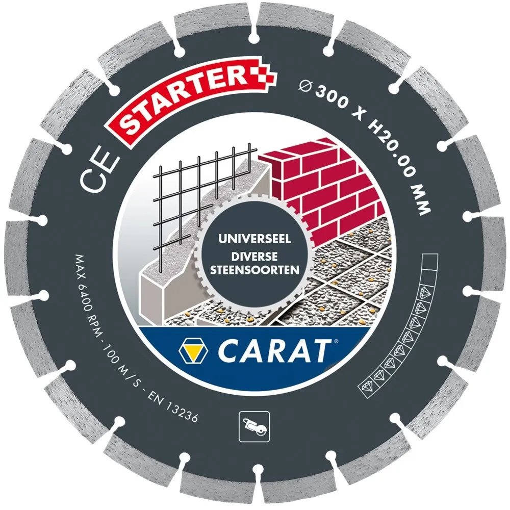 CARAT DIAMANTZAAG UNIVERSEEL Ø400X20,00MM CE STARTER  CES4002000
