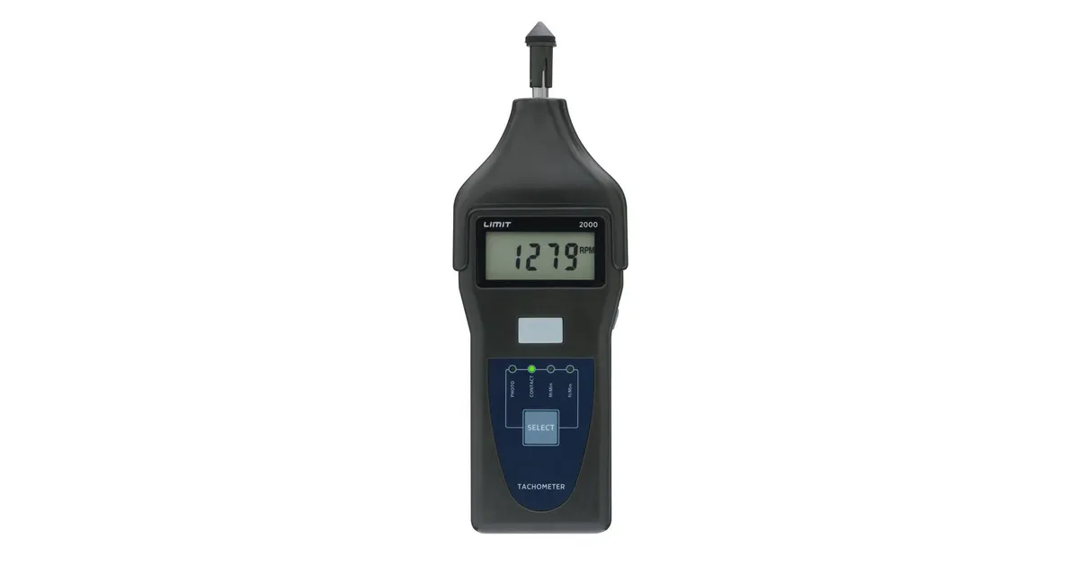 Digitale tachometer tot 100.000 tpm / 2000 m/min Limit