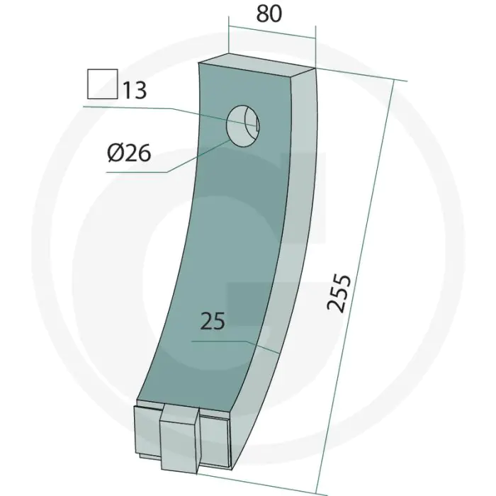 Heavy duty hardmetalen schaarpunt - type: cultus, swift, topdown
