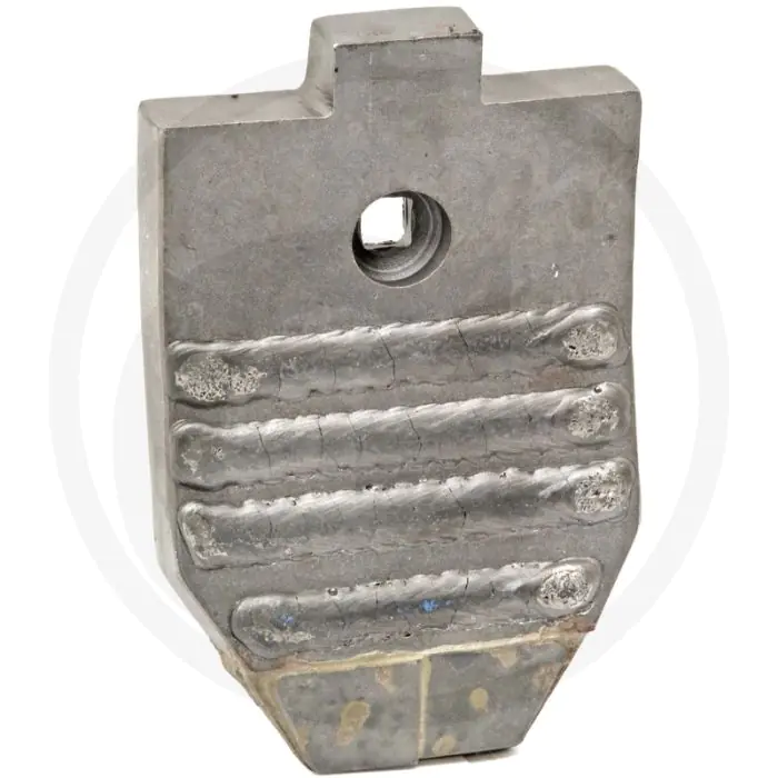 HEAVY DUTY SCHAARPUNT MET HARDGESOLDEERDE HARDMETALEN SLIJTPLAAT  AFMETINGEN: 120 X 20