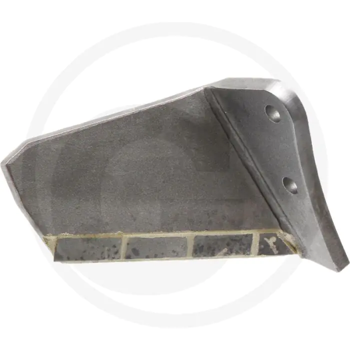 Heavy duty vleugelschaar hd rechts met hardgesoldeerde hardmetalen slijtplaat - afmetingen: 230 x 12