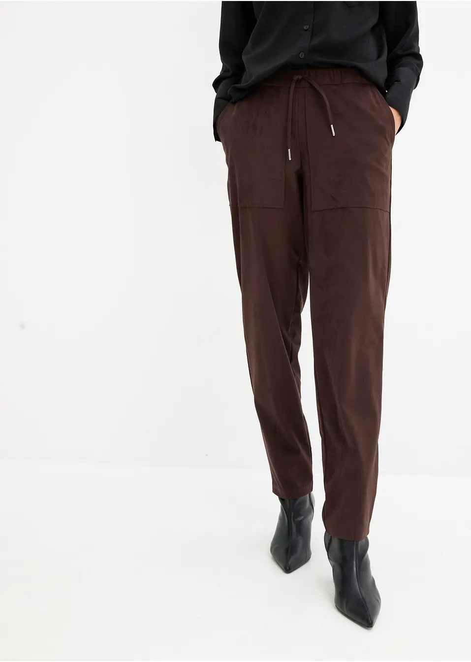 Joggpants in suède look   