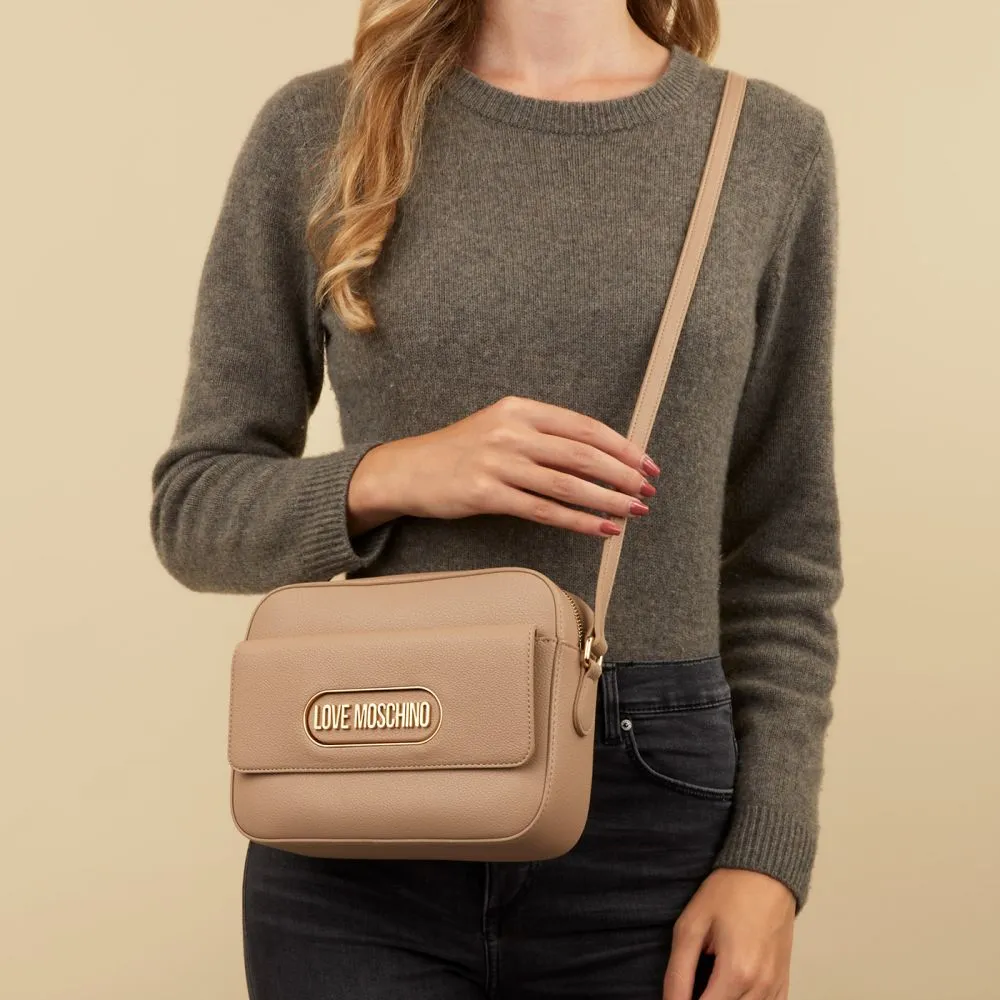 Love Moschino Taupe Crossbody bag