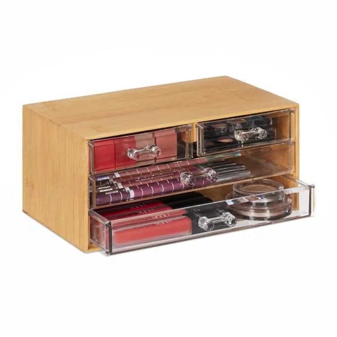 MAKEUP ORGANIZER MET 4 LADES