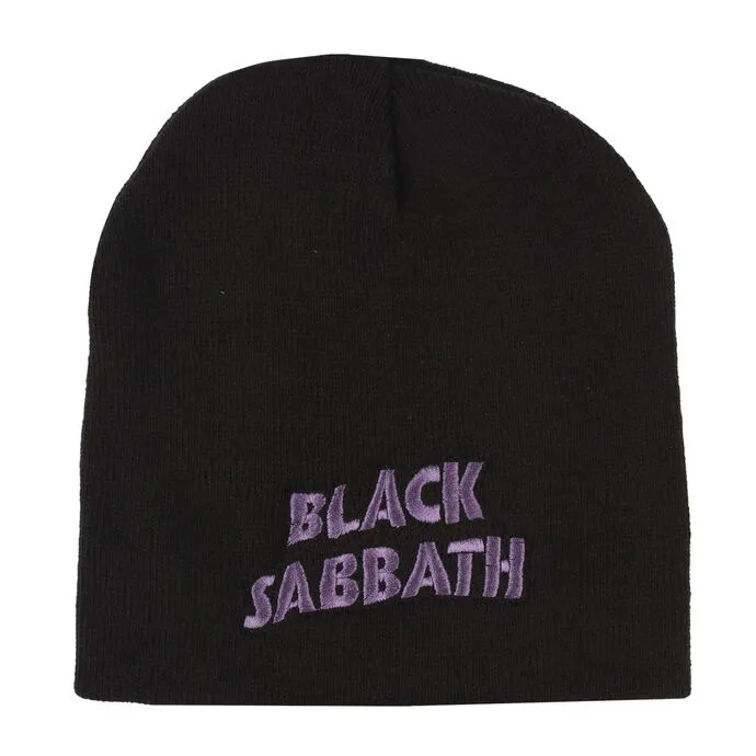 MUTS (BEANIE) BLACK SABBATH  PURPLE LOGO  RAZAMATAZ