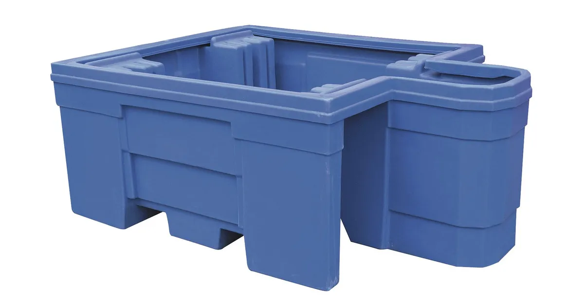 Opvangbak PE met aftaptray 1100L MW Tools
