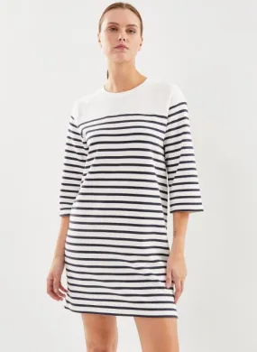      Pieces PCSIAN 3/4 O-NECK SHORT DRESS BC PA - Wit   