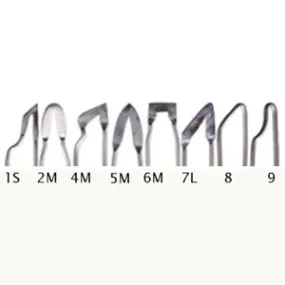 Razertip heavy duty pyrografiepunten, 8 stuks