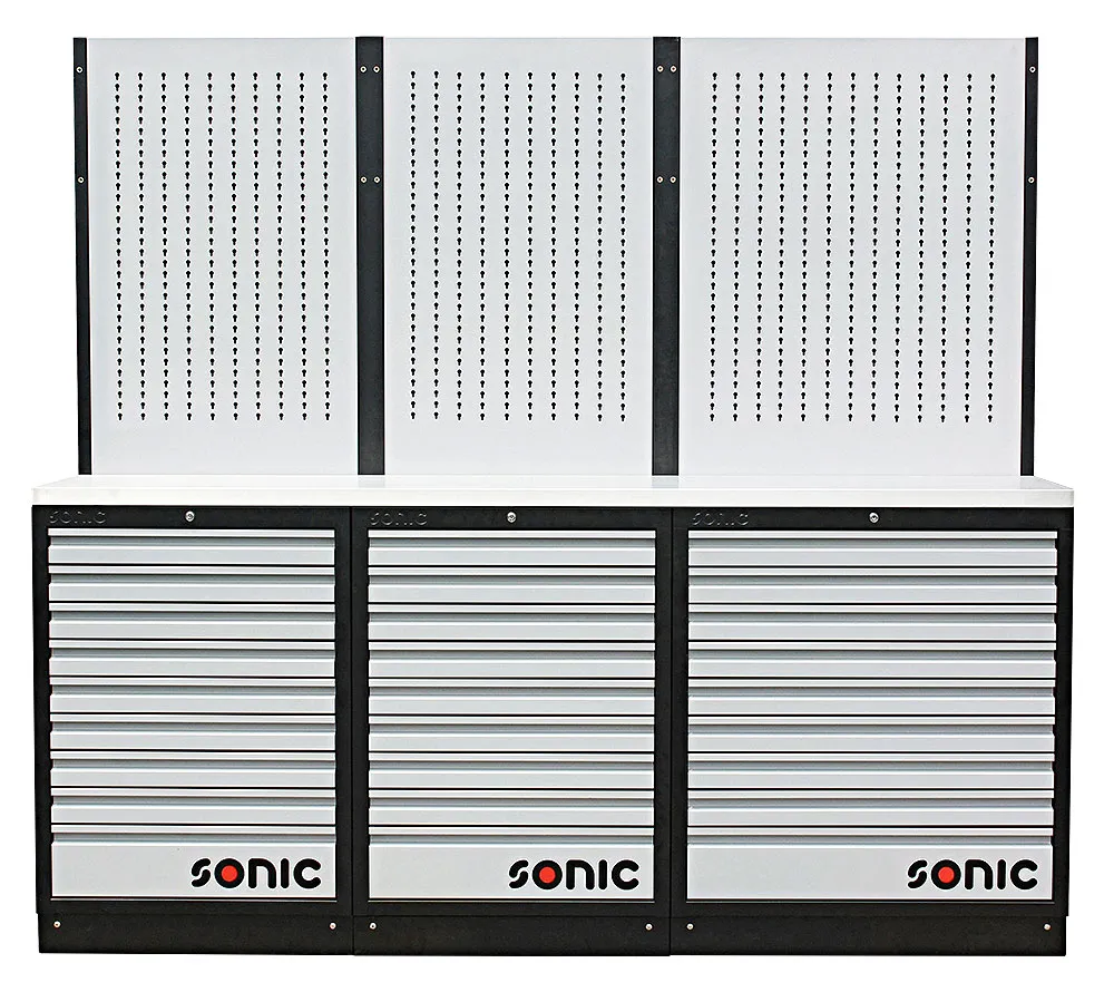 SONIC 4731804 MSS26“/34“ opstelling met 27 lades met rvs blad