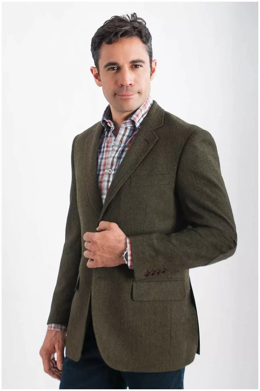 Wollen colbert van Plus Man